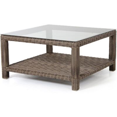 Brafab, Ninja Couchtisch 90x90 cm Rustikal Kunststoff Rattan Brafab, Ninja Couchtisch 90x90 cm Rustikal Kunststoff Rattan