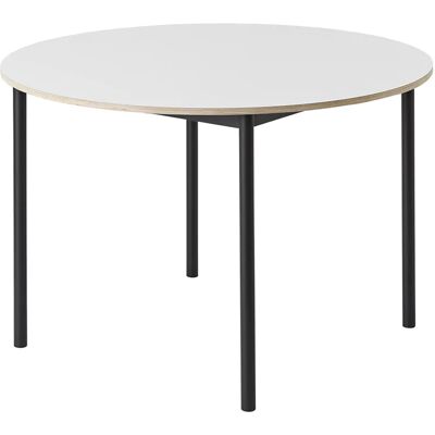 Muuto, Base esstisch 110 cm - White Laminate Plywood Black Muuto, Base esstisch 110 cm - White Laminate Plywood Black