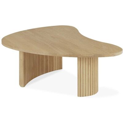 Ethnicraft - Tavolino Boomerang - Legno naturale - Massello di quercia oliato - Designer Alain van Havre Ethnicraft - Tavolino Boomerang - Legno naturale - Massello di quercia oliato - Designer Alain van Havre