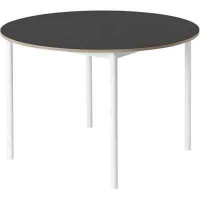 Muuto, Base esstisch 110 cm - Black Nanolaminate Plywood White Muuto, Base esstisch 110 cm - Black Nanolaminate Plywood White