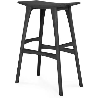 Ethnicraft, Osso Barhocker Eiche schwarz lackiert Ethnicraft, Osso Barhocker Eiche schwarz lackiert
