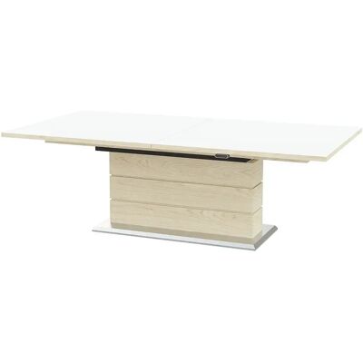 Skovby, Sm30 Esstisch 100X200-280 Cm Eiche weiß geölt / Laminat weiß Skovby, Sm30 Esstisch 100X200-280 Cm Eiche weiß geölt / Laminat weiß