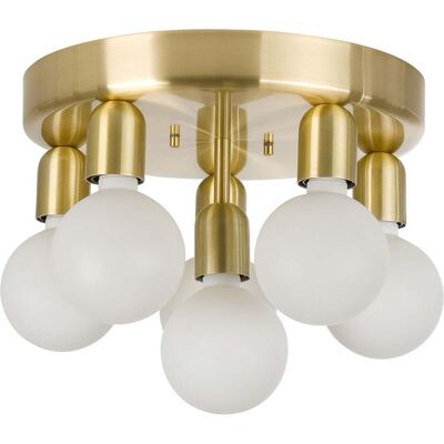 Belid Regal - 6-Licht Deckenleuchte in Messing - E27 Belid Regal - 6-Licht Deckenleuchte in Messing - E27
