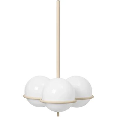 Ferm Living Era Beiges Kronleuchter - Art Deco Glasglobale Ferm Living Era Beiges Kronleuchter - Art Deco Glasglobale