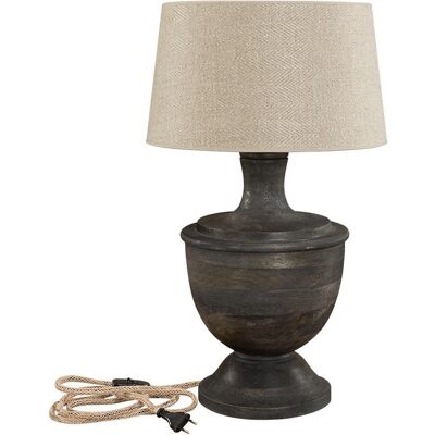 Artwood Capri Tischlampe - Holz, Schwarz, Elegantes Design Artwood Capri Tischlampe - Holz, Schwarz, Elegantes Design