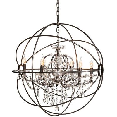 Artwood, Kristall-Kronleuchter Rom Silber 80 cm Artwood, Kristall-Kronleuchter Rom Silber 80 cm