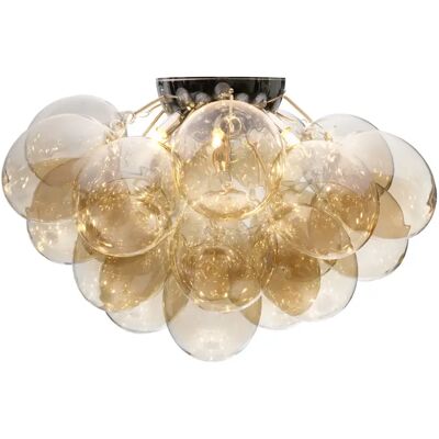 by Rydéns, Gross Plafond Deckenleuchte Ø70cm Chrom/Bernstein by Rydéns, Gross Plafond Deckenleuchte Ø70cm Chrom/Bernstein