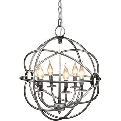 Artwood, Kristall-Kronleuchter Rom Silber 53 cm Artwood, Kristall-Kronleuchter Rom Silber 53 cm