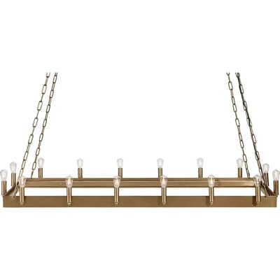 Artwood, Deckenleuchte Crown 148x48 Cm old brass Artwood, Deckenleuchte Crown 148x48 Cm old brass