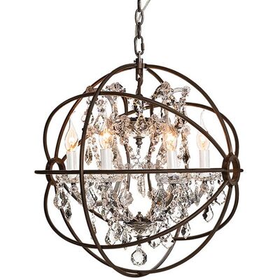 Artwood, Kristall-Kronleuchter Rom Antique Rust 53 cm Artwood, Kristall-Kronleuchter Rom Antique Rust 53 cm