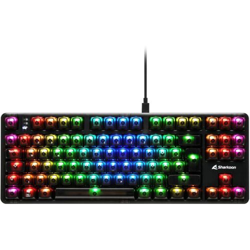 Sharkoon Crystal Shark mechanische Gaming-Tastatur, schwarz 4044951040124
