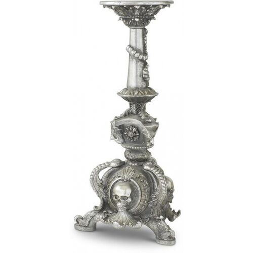 Halloween Altar Kerzenhalter mit Totenkopf & Fledermaus 52cm