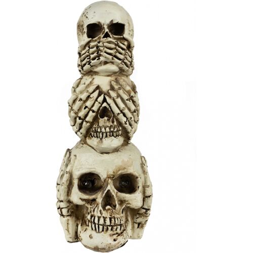 Totenkopf Turm mit LED Augen 20 cm