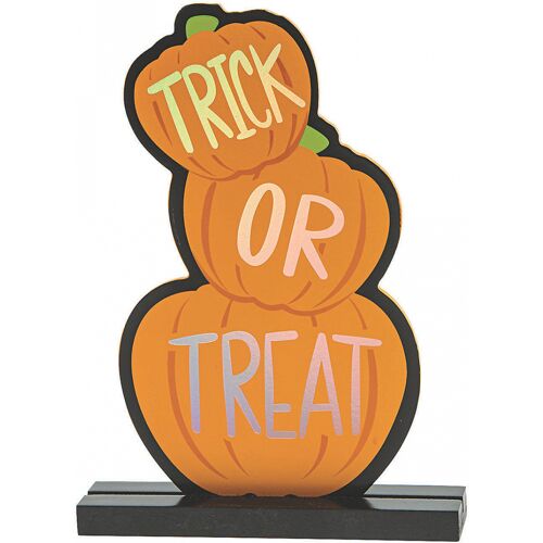 Trick or Treat Kürbis Tischaufsteller