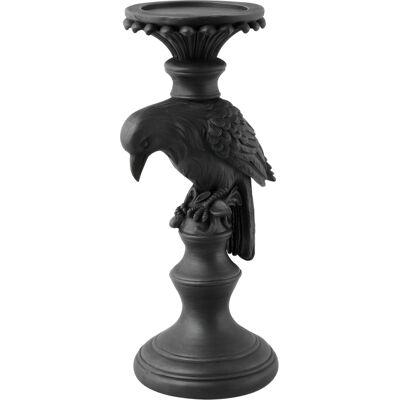 Kerzenständer mit schwarzem Raben 29cm Kerzenständer mit schwarzem Raben 29cm