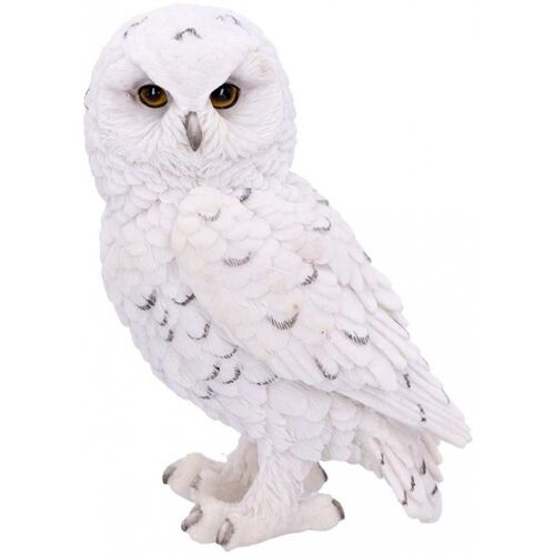 Weiße Schneeeule Statue 13,3cm