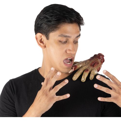 Gruselige Zombie Hand als Schulter Clip