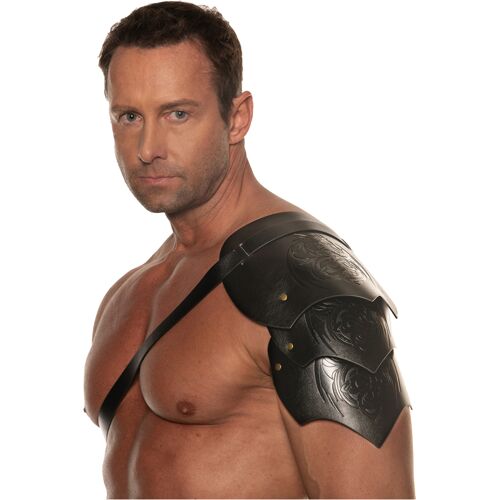 Schwarzer einzelner Schulterpanzer für Drachenkrieger