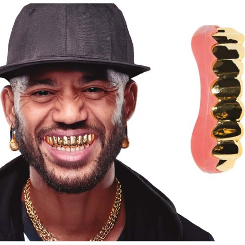 Goldene Hip Hop Rapper Zähne
