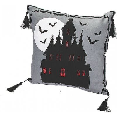 Haunted Castle Halloween Zierkissen Haunted Castle Halloween Zierkissen