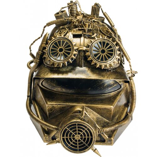 Steampunk Alien Helm mit Gasmaske