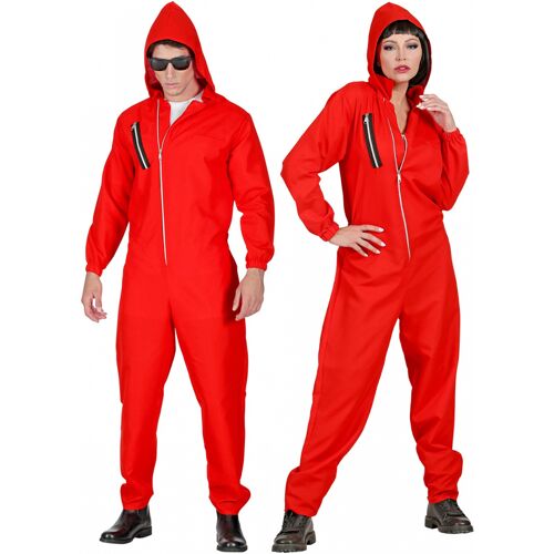 Bankräuber Kostüm Overall Rot Unisex