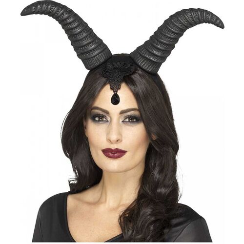 Schwarze Fee Hörner Haarreifen