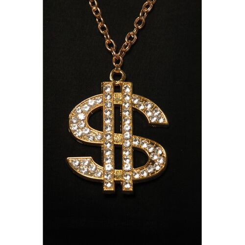Rapper Goldkette mit Dollarzeichen