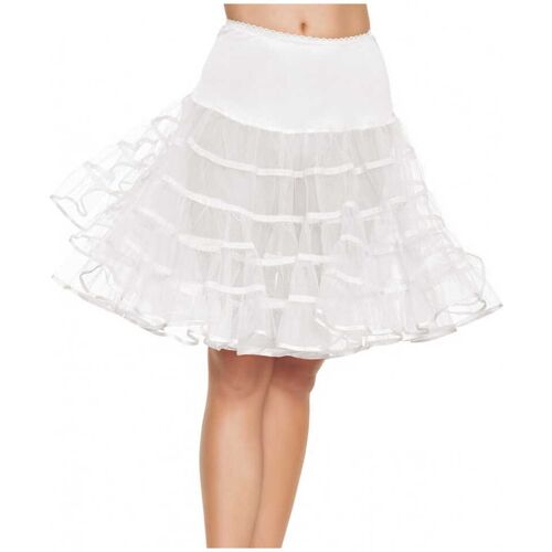 Knielanger Petticoat weiß