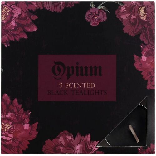 Opium Parfümierte Schwarze Teelichter 9 St.