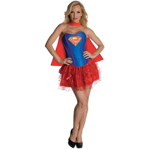 Sexy Supergirl Corsagen Kostüm