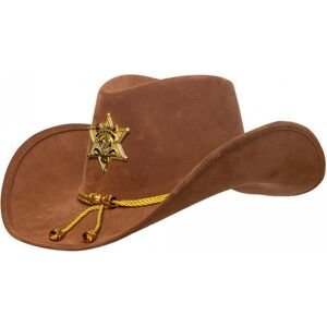 Sheriff Kostümhut braun mit Stern & Hutband Sheriff Kostümhut braun mit Stern & Hutband