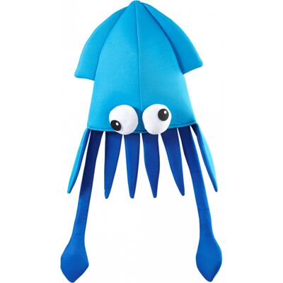 Blauer Oktopus als Partyhut Blauer Oktopus als Partyhut