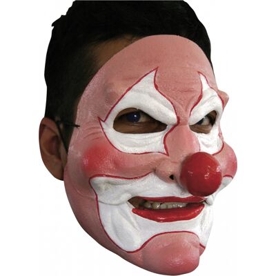 Verrückter Clown Halbmaske Verrückter Clown Halbmaske