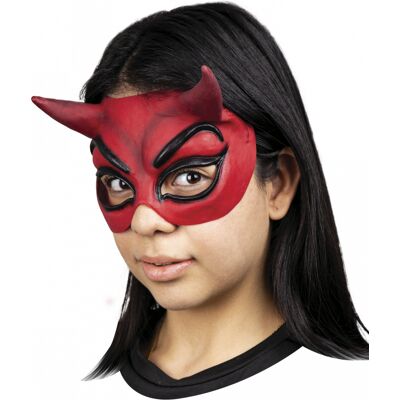 Teufels Halbmaske rot Teufels Halbmaske rot