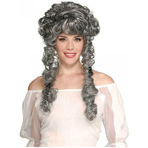 Todesfürstin Lockenperücke grau