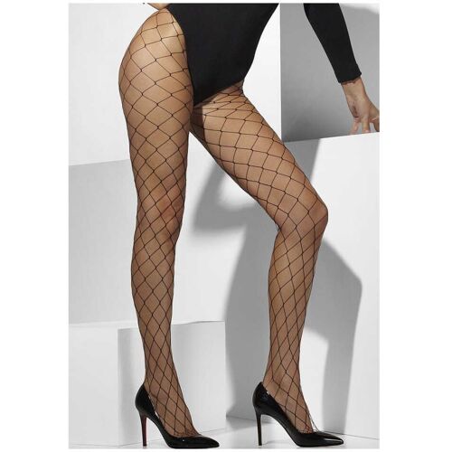 Diamant Netzstrumpfhose schwarz