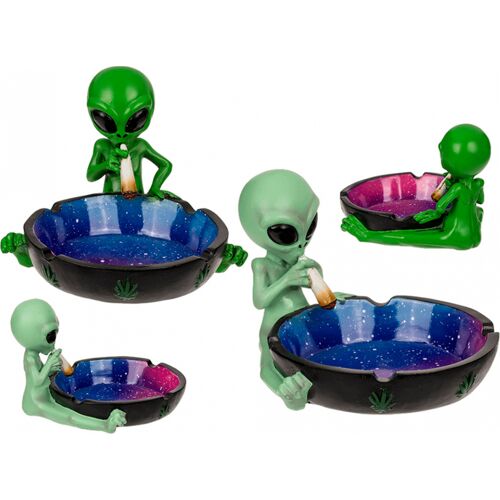 Alien mit Joint Aschenbecher, 1 Stück