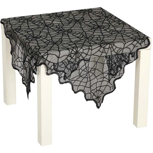 Spinnweben Tischdecke aus Spitze 100x75cm