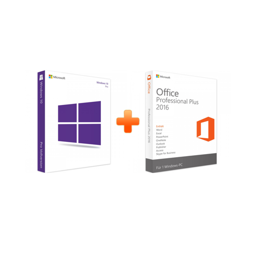 Microsoft Windows 10 Professional + Office 2016 Professional Plus (Bundle) Image