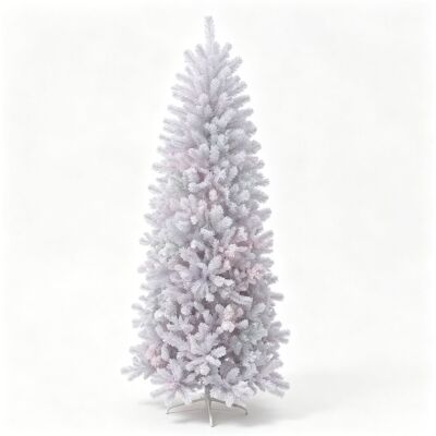Costway Künstlicher Weihnachtsbaum mit LED-Beleuchtung 734 PVC-Nadeln & Faltbarem Metallständer Costway Künstlicher Weihnachtsbaum mit LED-Beleuchtung 734 PVC-Nadeln & Faltbarem Metallständer