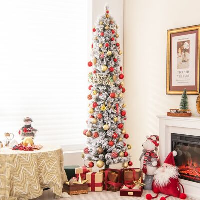 Costway 180 cm Snow-Covered Christmas Tree Costway 180 cm Snow-Covered Christmas Tree