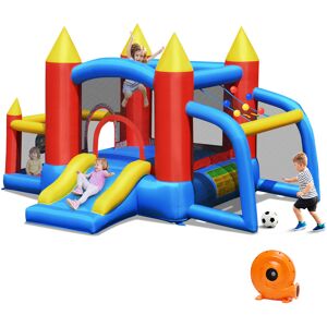 Costway Aufblasbare Hüpfburg +450W Gebläse mit Rutsche Ozeanbälle 350 x 275 x 196 cm Bunt Costway Aufblasbare Hüpfburg +450W Gebläse mit Rutsche Ozeanbälle 350 x 275 x 196 cm Bunt