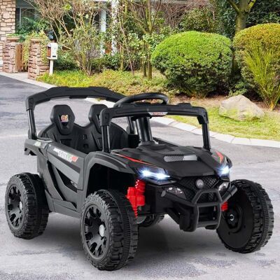 Costway Kinder 12V Elektroauto mit Fernbedienung Elektrischer UTV-Truck Kinderauto Kinderfahrzeug Schwarz Costway Kinder 12V Elektroauto mit Fernbedienung Elektrischer UTV-Truck Kinderauto Kinderfahrzeug Schwarz