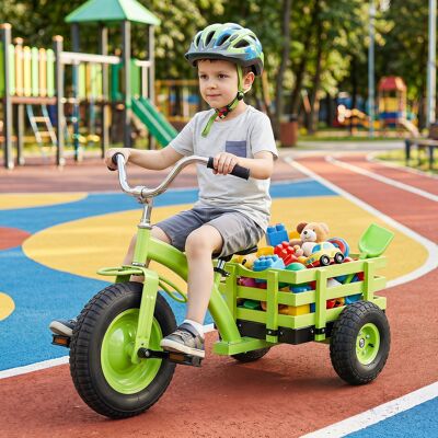 Costway Dreirad Kinderfahrrad bis 91 kg Belastbar mit Verstellbarem Sitz & Lenker für Kinder ab 3 Jahren Grün Costway Dreirad Kinderfahrrad bis 91 kg Belastbar mit Verstellbarem Sitz & Lenker für Kinder ab 3 Jahren Grün