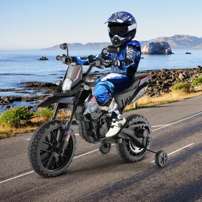 Costway Aprilia Elektro Kindermotorrad mit Stützrädern & Musik & Scheinwerfer 12V Kinder Motorrad Blau Costway Aprilia Elektro Kindermotorrad mit Stützrädern & Musik & Scheinwerfer 12V Kinder Motorrad Blau