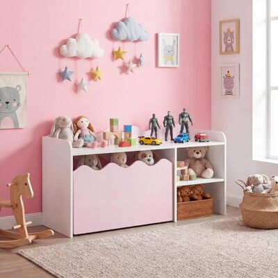 Costway Kindertisch aus Holz Aktivitätstisch mit Breiter Tischplatte & Regal Kindersitzbank auf Rollen Rosa Costway Kindertisch aus Holz Aktivitätstisch mit Breiter Tischplatte & Regal Kindersitzbank auf Rollen Rosa