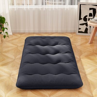 Costway Japanische Futon Matratze mit Waschbarem Bezug & Tragetasche Tatami-Matte Schwarz 90 x 200 cm Costway Japanische Futon Matratze mit Waschbarem Bezug & Tragetasche Tatami-Matte Schwarz 90 x 200 cm