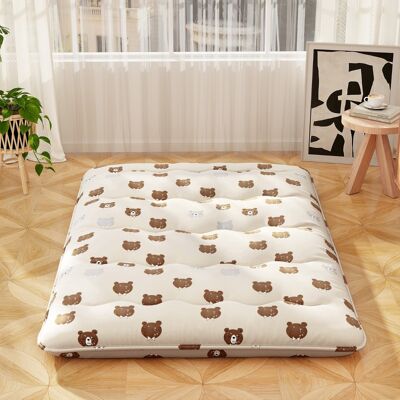 Costway 140 x 200 cm Japanische Futon Matratze mit Waschbarem Bezug & Tragetasche Tatami-Matte Braunbär Costway 140 x 200 cm Japanische Futon Matratze mit Waschbarem Bezug & Tragetasche Tatami-Matte Braunbär