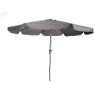 Costway Sonnenschirm 286 cm Gartenschirm mit Kurbel & 30° Knickbar Sonnenschutz Balkonschirm Grau Costway Sonnenschirm 286 cm Gartenschirm mit Kurbel & 30° Knickbar Sonnenschutz Balkonschirm Grau